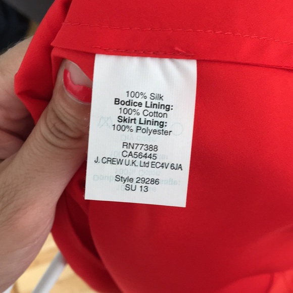 J. Crew Red Strapless Dress - Picture 3 of 6